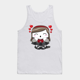 Kawaii Schoolgirl Tank Top